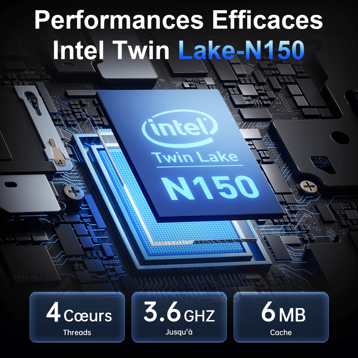 Kamrui Laptop Computer 18.5" FHD 8000mAh Intel N150 Quad-Core Windows 11 PRO 16GB DDR4 RAM 512GB SSD WiFi5 Desktop Notebook PC