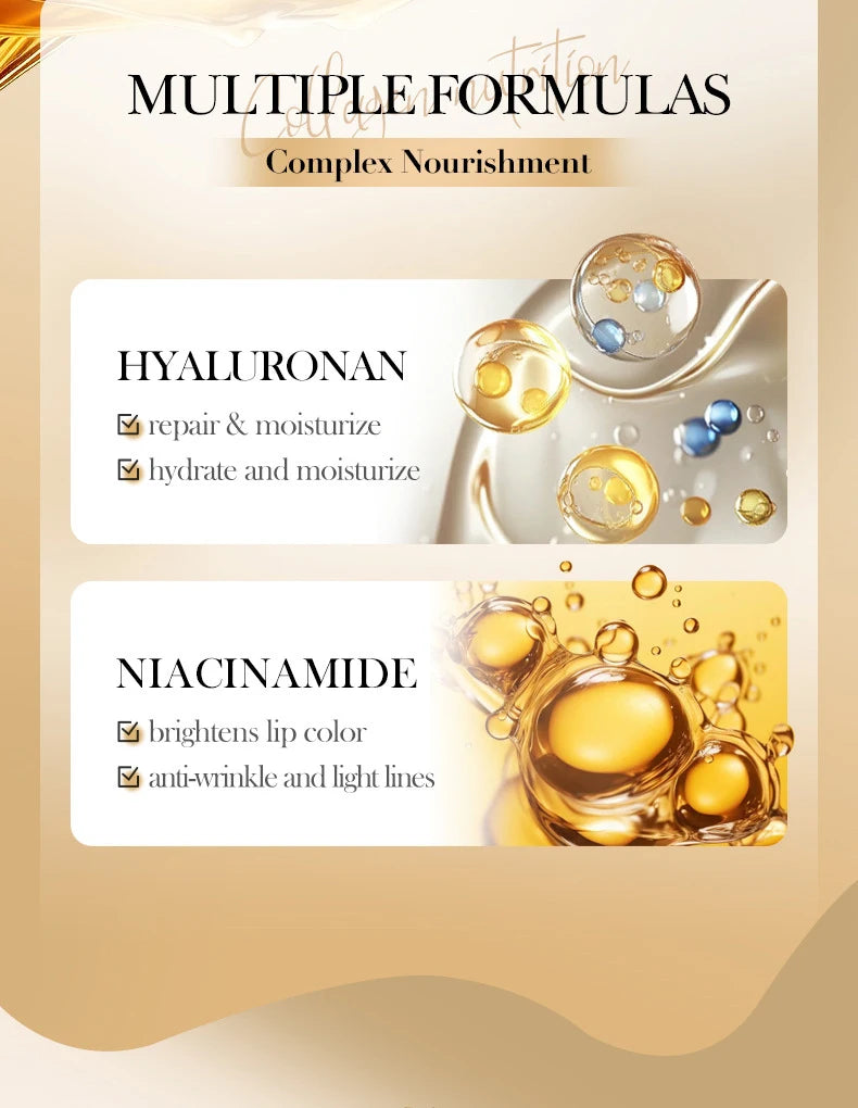 SADOER Collagen Lip Balm Moisturizing Anti Cracking Brightening Repair Nourishing Hydrating Lipstick Lips Skin Care Products
