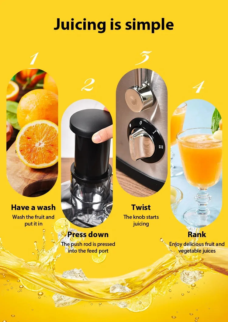 400W Juicer Machine,22000RPM Juicer with 3-inch Big Mouth for Whole Fruits and Veg,Juice Extractor with 2 Speeds,Easy to Clean