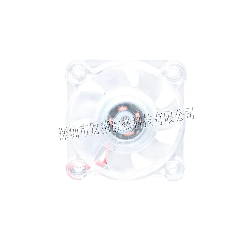 2pcs 4010 40x40x10mm DC 5v 12v 24v 0.05A Cooling Fan Transparent LED Iight Emitting Hydraulic Bearing 2pin
