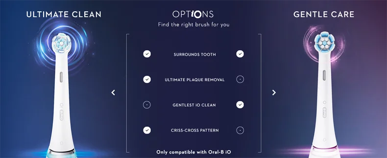 Oral B IO Series Brush Heads 1-9PCS Gentle Care Ultimate Clean Radiant White for Oral B Electric Toothbrushes IO5 IO7 IO8 IO9