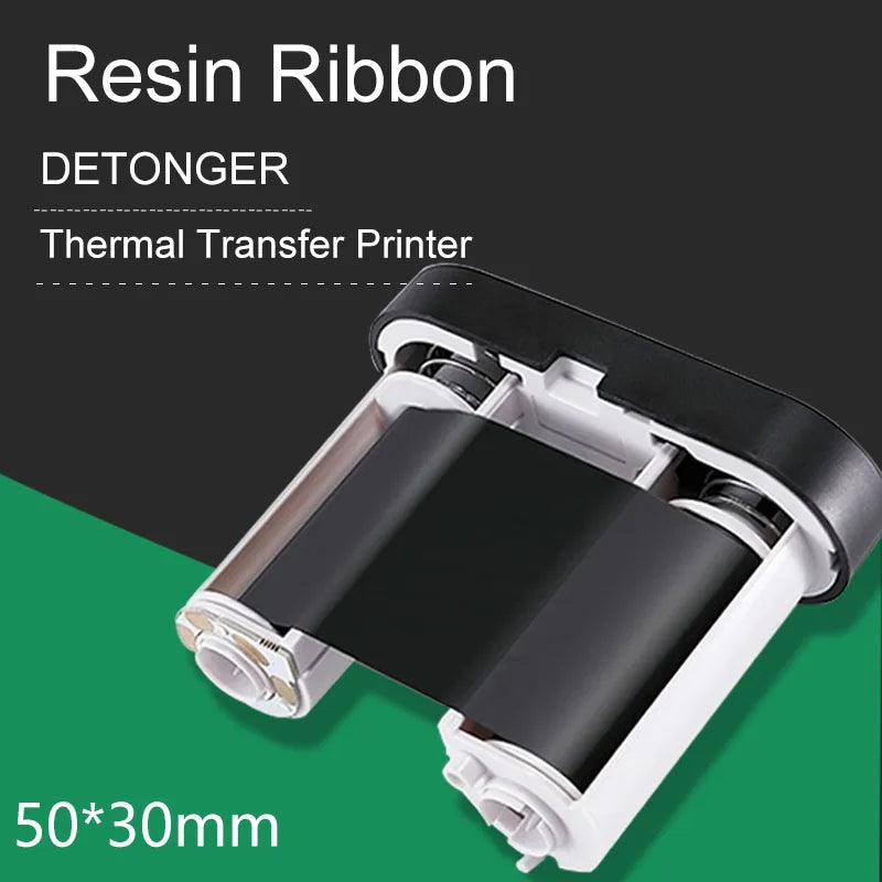 DETONGER One-piece Resin Ribbon with Anti-counterfeit Chip for Thermal Transfer Printer