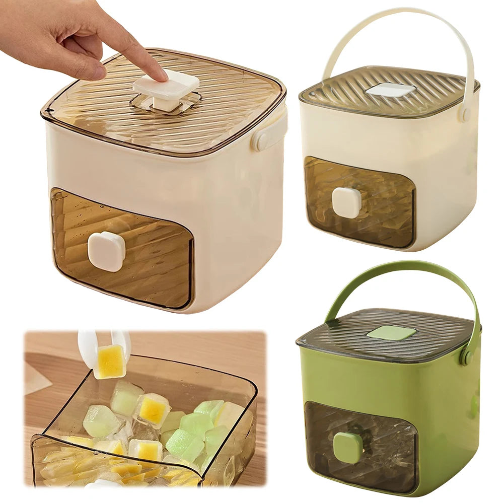 Portable Ice Maker Machine & Drawer Countertop Ice Cube Maker Compact Ice Maker Machine for Home Kitchen Camping RV Office