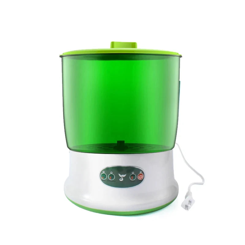 New Intelligent Bean Sprouts Maker Thermostat Green Vegetable Seeds Growth Bucket Automatic Electric Buds Germinator Machine