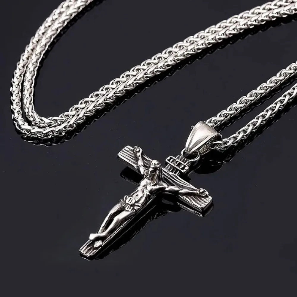 Classic Fashion Christmas Ornaments Necklace Amulet Pendant Charm Nacklace Men Punk Hip Hop Trend Mix and Match Wholesale