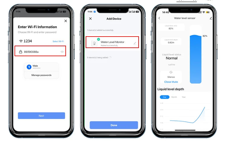 Tuya Smart WiFi Liquid Level Monitor Ultrasonic Water Level Detection High Accuracy WiFi Remote Liquid Level Gauge