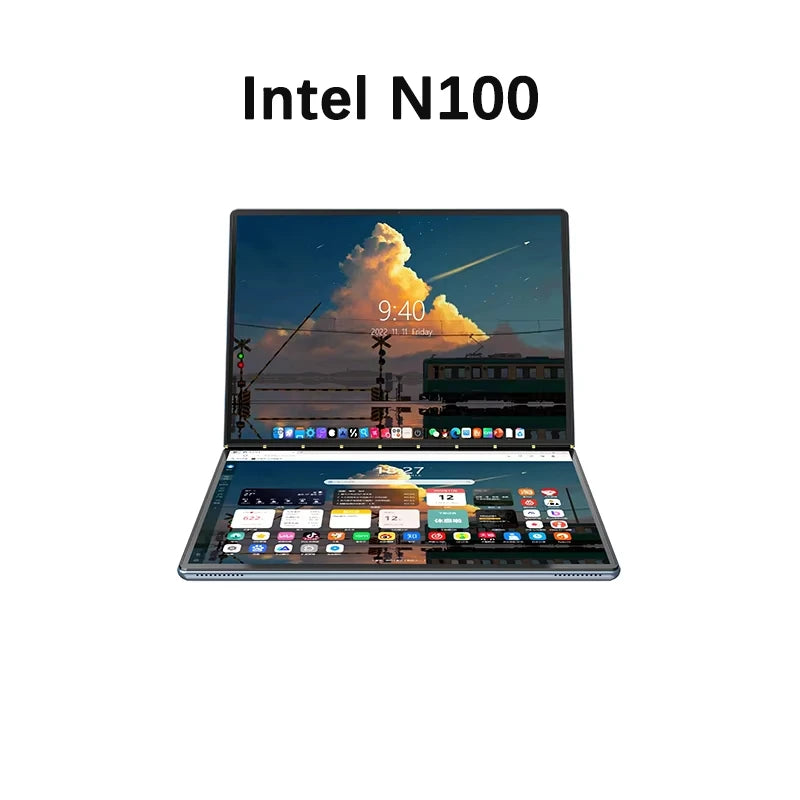 GLF-S2 Dual Screen Laptop 10.9+10.95 Inch Windows 11 Touchscreen Notebook Intel i3 1215U N100 WIFI 6 Laptop Tablet Computer
