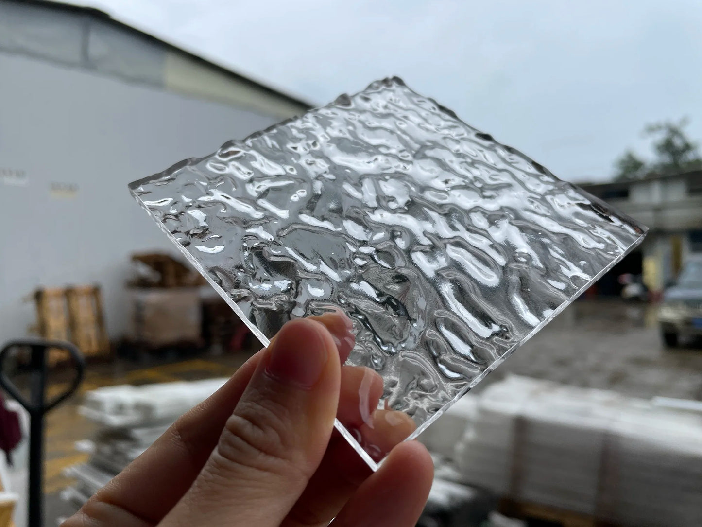 5MM PMMA Acrylic Board ClearTransparent Wave Ripple Surface Sheet Plexiglass For Painting/Jewel Display/Advertising/DIY Projects