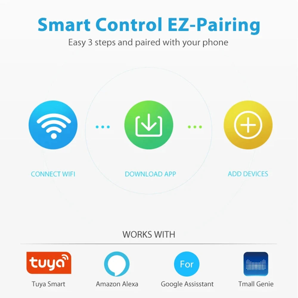 Haozee Tuya Smart WiFi Water Valve Shutoff Water Flow Meter Built in Rechargable Battery for DN20 3/4-Inch Diameter Pipe