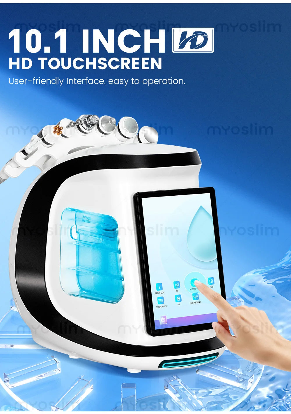 New Arrival 7 in 1 Hydro Dermabrasion Hydra Machine for Facial Aqua Peel Microdermabrasion Machine Skin Rejuvenation