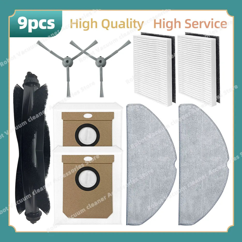 Compatible For ( Eufy G50 Hybrid, L60 Hybrid / L60 Hybrid SES ) Main Side Brush Hepa Filter Mop Cloth Dust Bag Accessories