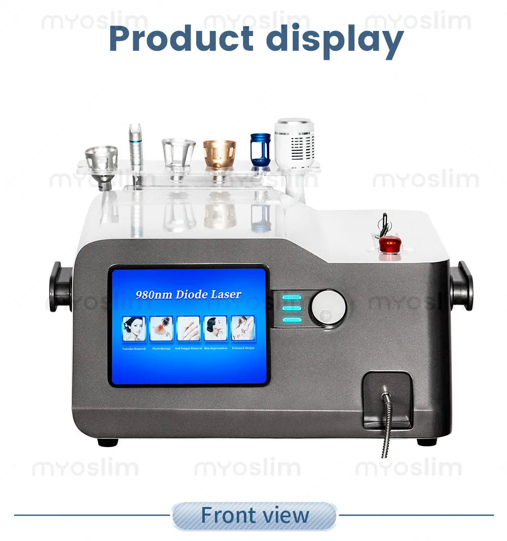 5-in-1 980nm Diode Laser To Remove Blood Vessels Nail Fungi To Remove Skin Eczema Restore Physical Body Therapy Beauty Functions