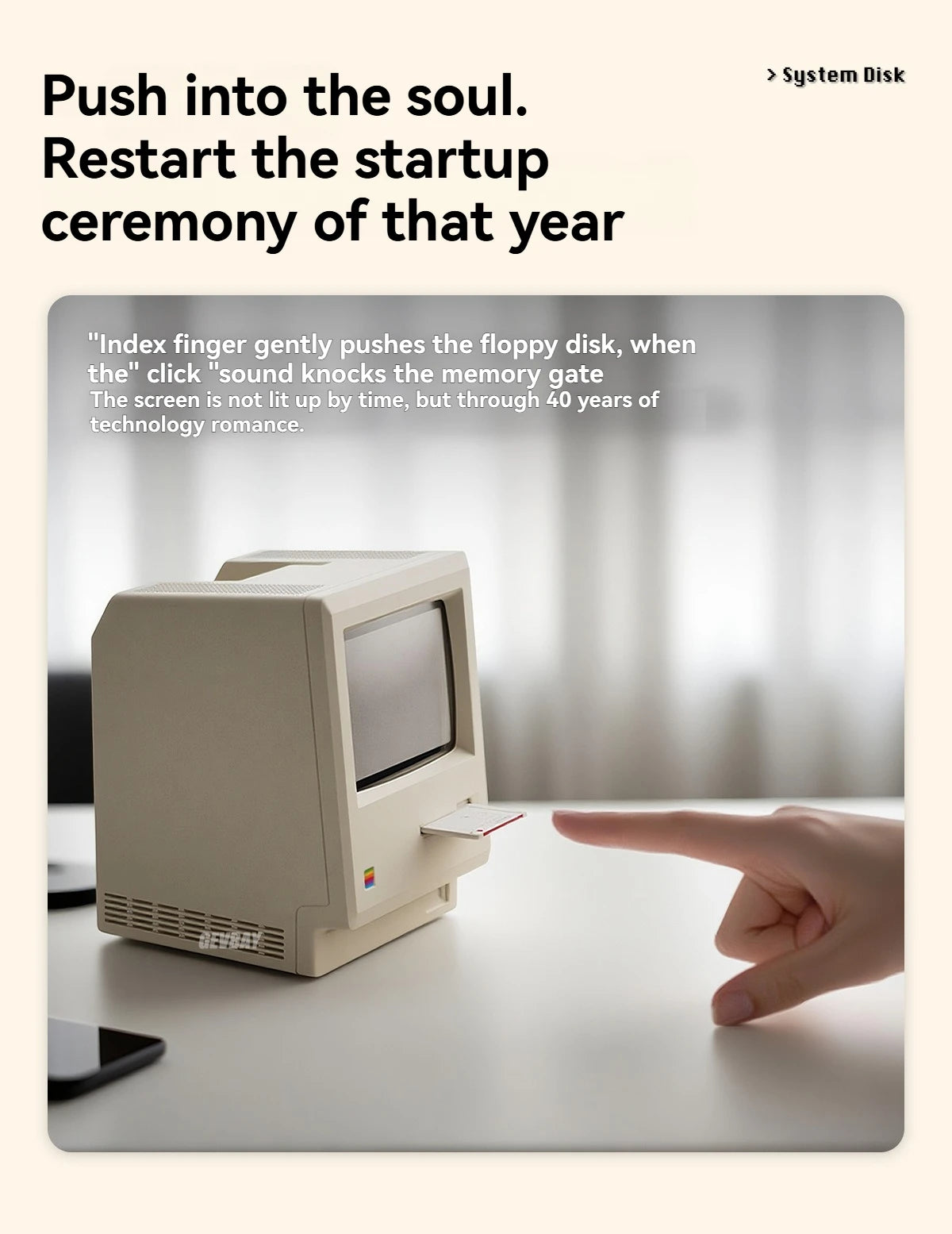 Maclock Retro Alarm Clock Creative Wake Up Artifact Students Desktop Decor Electronic Clock Computer Keyboard Accessories Gift