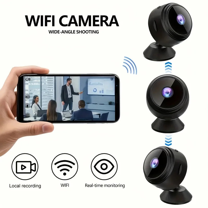 A9 Smart WiFi Security Camera - Wireless Indoor/Outdoor Camera, 2.4GHz WiFi, Remote View App, Motion Alert, Christmas Gift