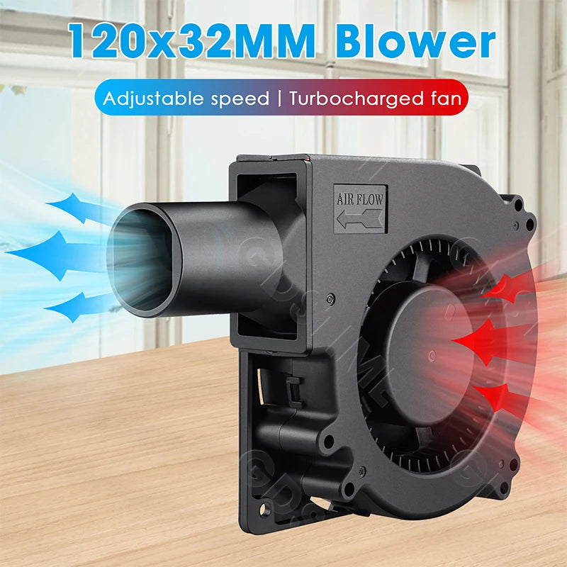 Gdstime CPU Cooler 12V 80MM Fan 120MM DIY Server High Speed Fan for Desktop Computer Case Cooling 220V Power Adjustable Speed