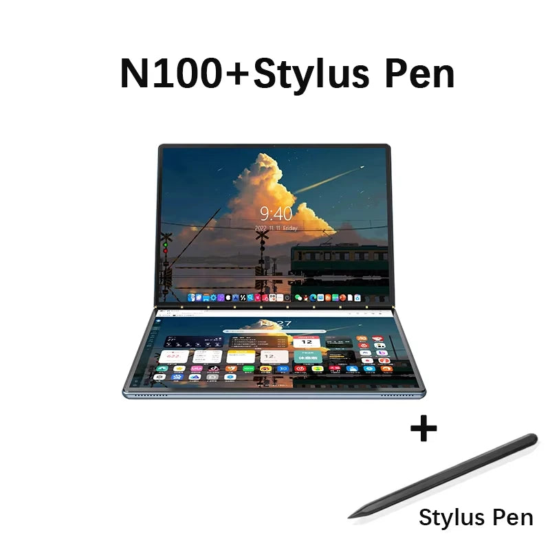 GLF-S2 Dual Screen Laptop 10.9+10.95 Inch Windows 11 Touchscreen Notebook Intel i3 1215U N100 WIFI 6 Laptop Tablet Computer