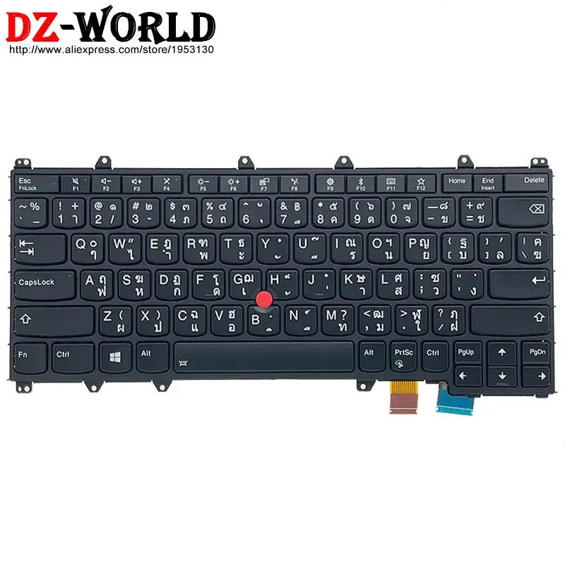 US English GR GK KR ARA TH HB IL KZ RU TW Backlit Keyboard For Lenovo Thinkpad S1 4th X380 Yoga 370 260 Laptop 01AV675 01AV688