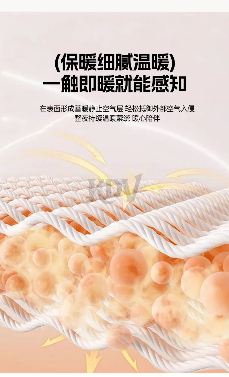 Thickened Milk Velvet Winter Warm Blanket for Bed Queen Size Soft Flannel Quilt Double-Sided Plush Single Double Thick Comforter