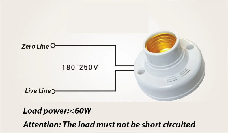 1PC Screw Sounnd Light Vontrol Lamp E27 Light Control Auto Lamp Cap AC180-240V Electricity Saving Suitable for All Light Bulbs