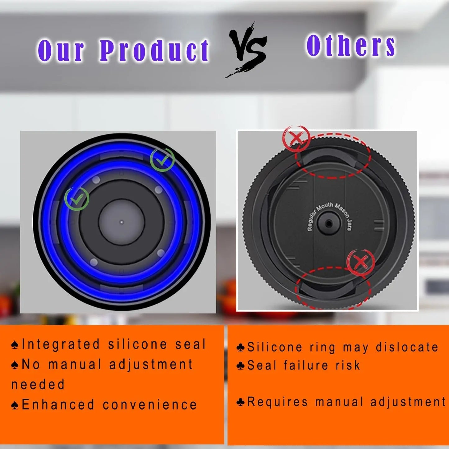 Electric Automatic Kitchen Mini Mason Jar Vacuum Sealer Kit - Pump Machine with Lids Food Preservation Jar Sealer Set