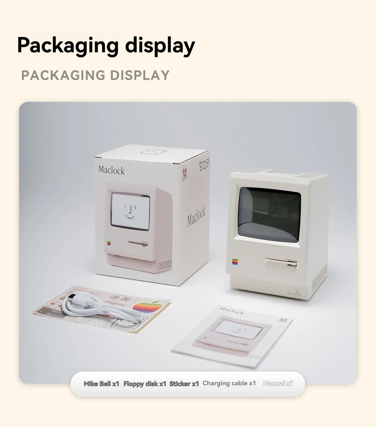 Retro Clock Creativity Alarm Clock Student Specific Wake Up Artifact Nostalgic Desktop Male Electronic Maclock