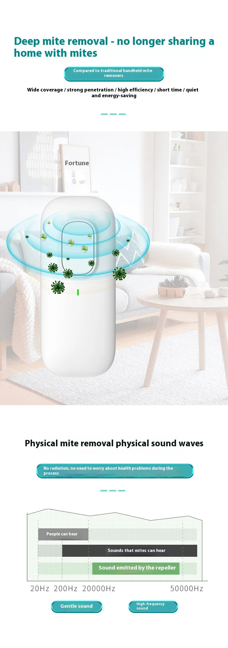 Mite Remover Household Bed Mite Eliminator Small Mite Nemesis Killing Instrument - Mite Removal Solution