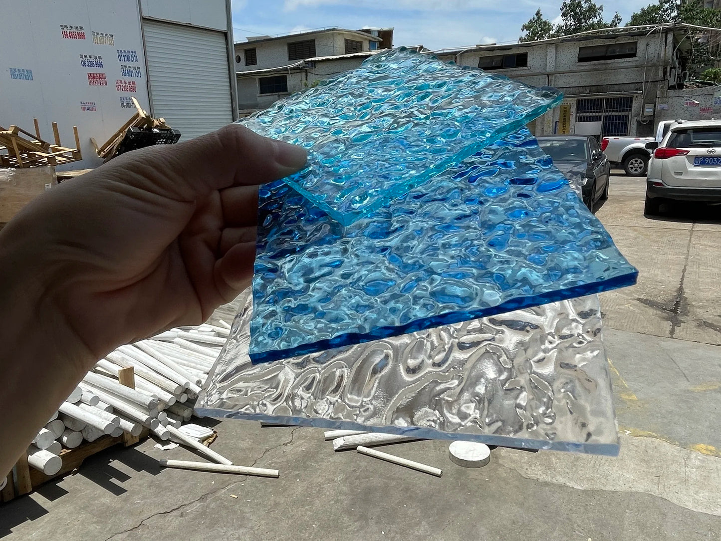 5MM PMMA Acrylic Board ClearTransparent Wave Ripple Surface Sheet Plexiglass For Painting/Jewel Display/Advertising/DIY Projects