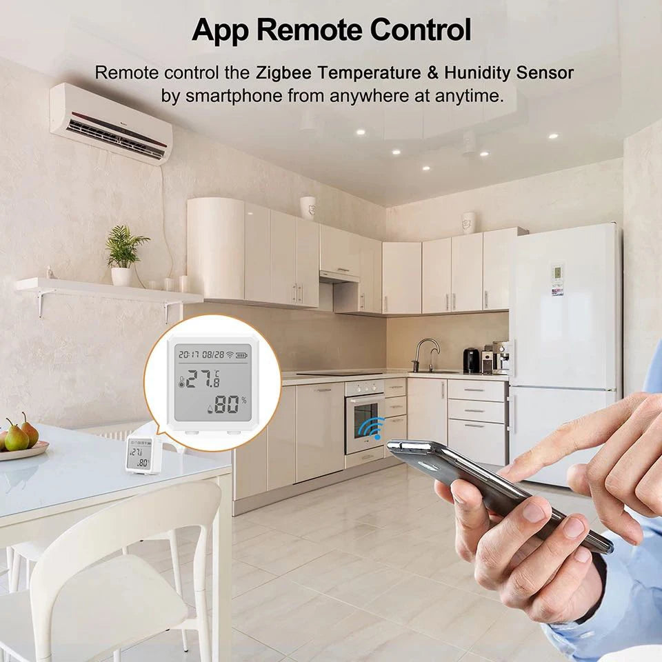 tuya ZigBee Intelligent Temperature and Humidity Sensor Digital Remote Control Intelligent Temperature and Humidity Sensor Detec
