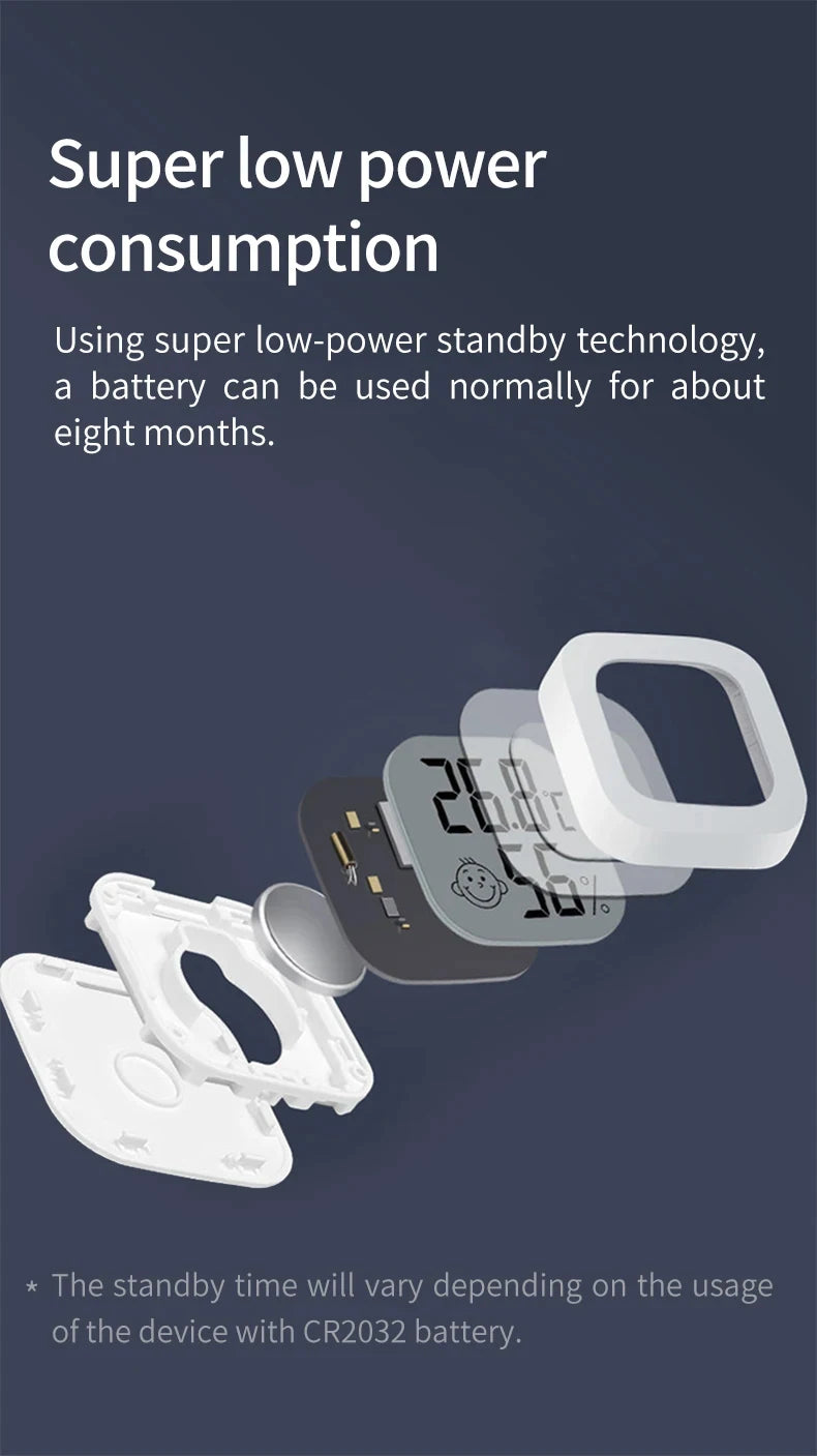 Tuya Zigbee Temperature Humidity Sensor Mini LCD Digital Display Works with Smart Life APP Remote Control Thermometer Hygrometer