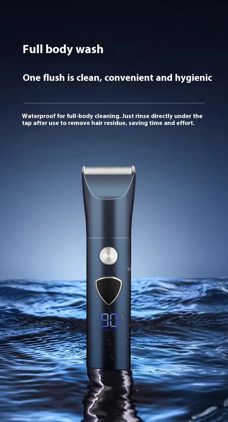 Men's 5-in-1 Electric Body Hair Trimmer Professional Hygienic Beauty Razor Shaver for Face Ear Nose - Professional Hair Trimmer
