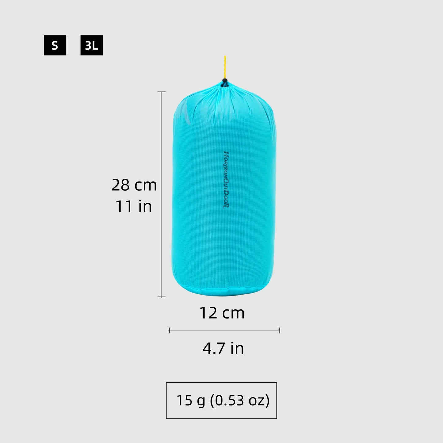 [HODR] Ultralight Stuff Sack Ultra-SIL Ripstop Water-Resistant Ultralight Ditty Bags Drawstring for Traveling Hiking Backpacking