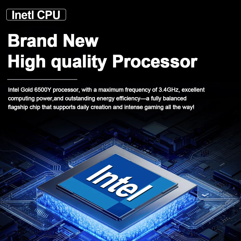 LENO NEW 15.6" Portable Laptop Intel 6500Y 32GB RAM 2TB SSD 5000mAh Office Windows11 Notebook PC Gamer with Backlit Fingerprint