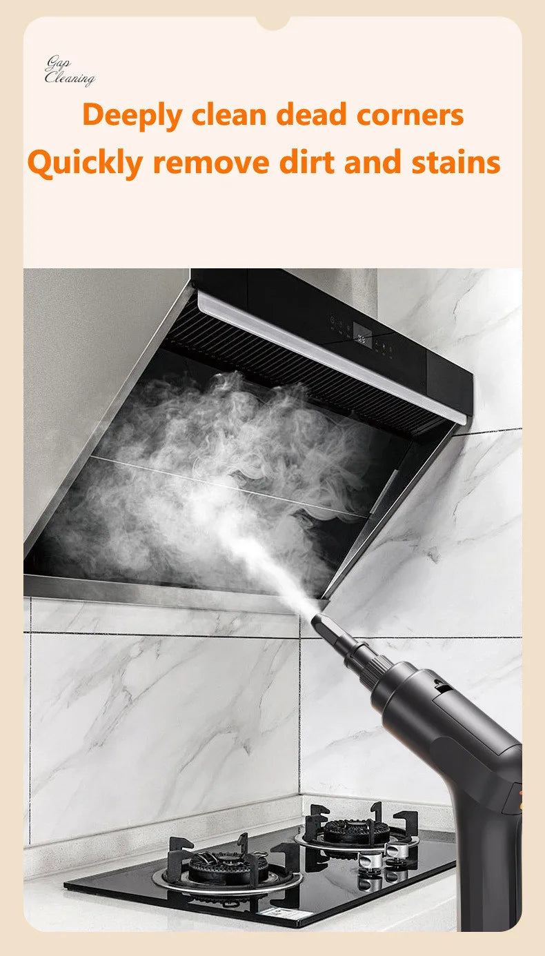 1.6L Handheld Steam Cleaner for Home, Multi-Purpose Portable Steamer for Floors, Tiles, Grout, Carpet, Windows 2500W Powerful