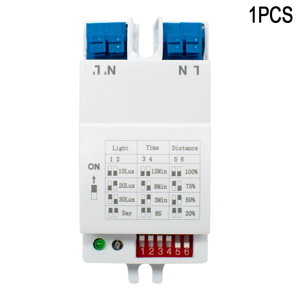 5.8GHz Microwave Doppler Radar Sensor Switch AC 220V-240V Motion Sensor Module High Sensitivity Body Induction Detector Sensor