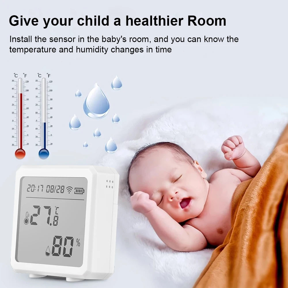 tuya ZigBee Intelligent Temperature and Humidity Sensor Digital Remote Control Intelligent Temperature and Humidity Sensor Detec