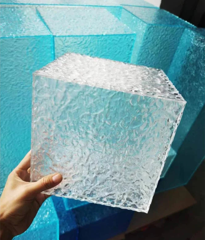 5MM PMMA Acrylic Board ClearTransparent Wave Ripple Surface Sheet Plexiglass For Painting/Jewel Display/Advertising/DIY Projects