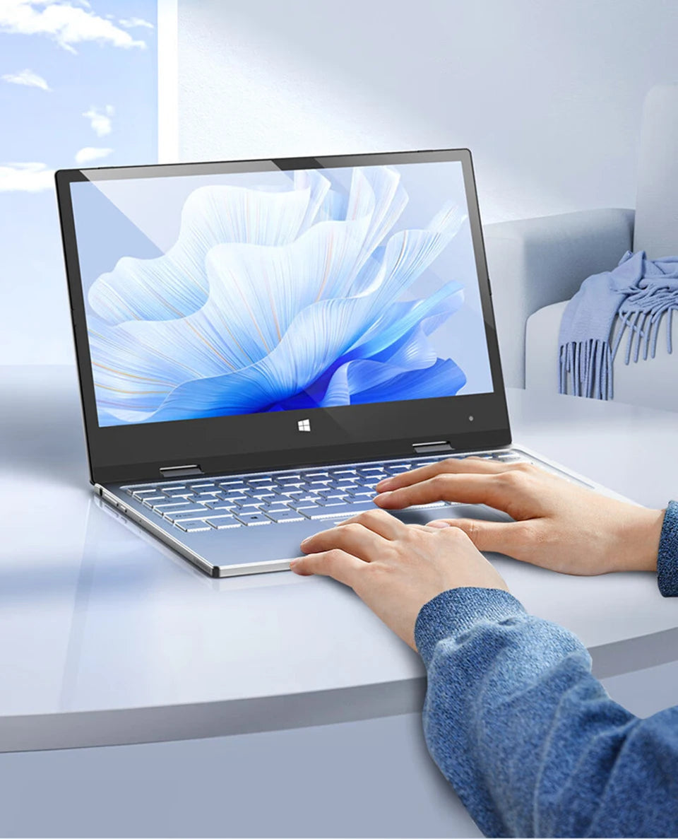 2 in 1 mini Laptop Computer Portable Touch Screen 11.6 Intel N4020 8GB 512GB Windows 11 Pro Office Learning Tablet PC Notebook