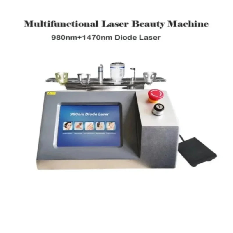 BEST 5 in 1 980nm Diode Laser Vascular Removal Machine Remove Spider Veins 980 Diode Laser Blood Vessels Removal Nail Fungus