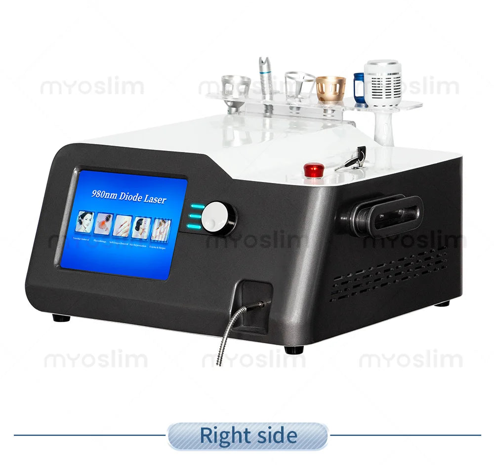 5-in-1 980nm Diode Laser To Remove Blood Vessels Nail Fungi To Remove Skin Eczema Restore Physical Body Therapy Beauty Functions