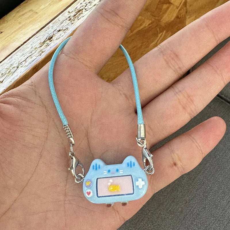 Creative Mini Simulation Games Console Pendant Cartoon Dress Up Toy Dollhouse Decoration Accessories For Doll Neck Ornament