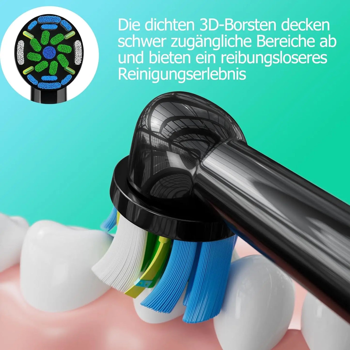 8pcs Toothbrush Head Compatible with Oral B Electric Toothbrush, Replacement Toothbrush Heads Fit for Oral b Vitality Pro