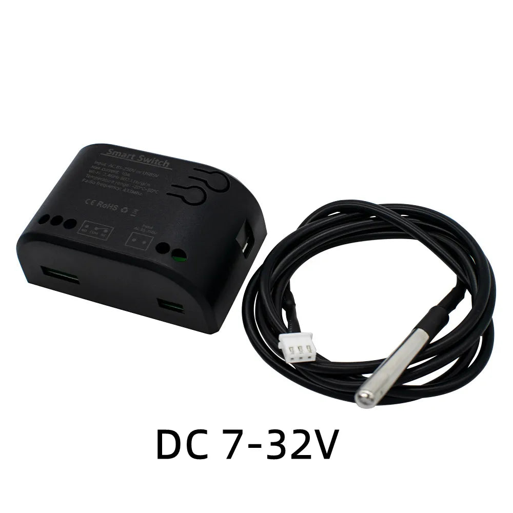 Smart Temperature Switch Tuya WiFi Smart Life Control 1 Gang 85-250V Monitoring Thermostat Passive Dry Contact Relay Match Alexa